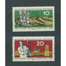 Alemania Oriental Correo 1961 Yvert 549/50 ** Mnh