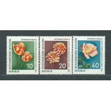 Alemania Oriental Correo 1961 Yvert 556/8 ** Mnh Flores