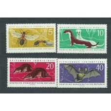 Alemania Oriental Correo 1962 Yvert 582/5 ** Mnh Fauna