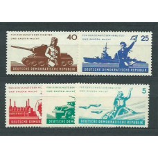 Alemania Oriental Correo 1962 Yvert 589/93 ** Mnh
