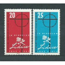 Alemania Oriental Correo 1962 Yvert 604/5 ** Mnh