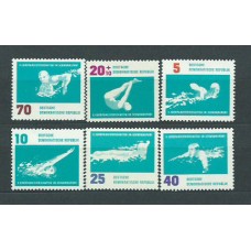 Alemania Oriental Correo 1962 Yvert 620/5 ** Mnh Deportes Natación