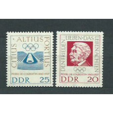 Alemania Oriental Correo 1963 Yvert 646/7 ** Mnh Deportes