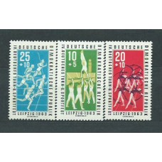 Alemania Oriental Correo 1963 Yvert 668/70 * Mh Deportes