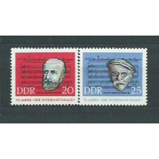 Alemania Oriental Correo 1963 Yvert 671/2 ** Mnh