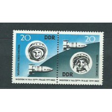 Alemania Oriental Correo 1963 Yvert 673/4 ** Mnh Astrofilatelia