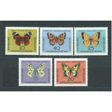 Alemania Oriental Correo 1964 Yvert 707/11 ** Mnh Mariposas