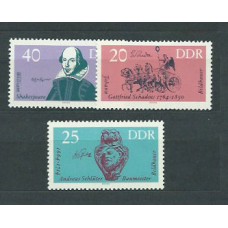 Alemania Oriental Correo 1964 Yvert 712/4 ** Mnh