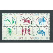 Alemania Oriental Correo 1964 Yvert 742/7 * Mh