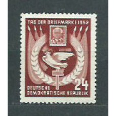 Alemania Oriental Correo 1952 Yvert 75 * Mh Dia del Sello