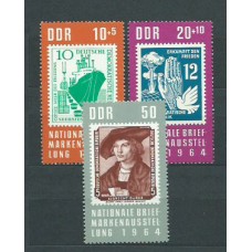 Alemania Oriental Correo 1964 Yvert 759/61 ** Mnh Exposición Filatelica