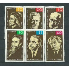 Alemania Oriental Correo 1965 Yvert 788/93 (*) Mng Personajes