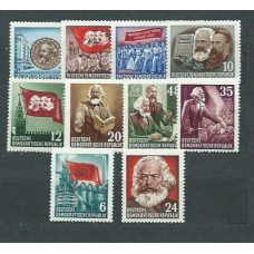 Alemania Oriental Correo 1953 Yvert 80/9 * Mh