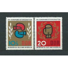 Alemania Oriental Correo 1965 Yvert 802/3 ** Mnh Deportes Boxeo