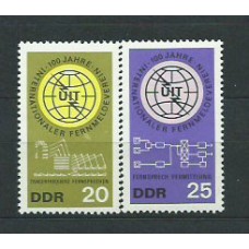 Alemania Oriental Correo 1965 Yvert 815/6 ** Mnh U.I.T