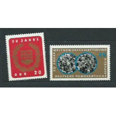 Alemania Oriental Correo 1965 Yvert 817/8 ** Mnh