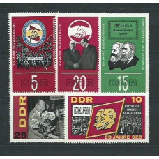 Alemania Oriental Correo 1966 Yvert 870/4 ** Mnh