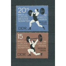 Alemania Oriental Correo 1966 Yvert 905/6 ** Mnh Deportes