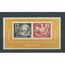 Alemania Oriental Hojas 1950 Yvert 1 (*) Mng Exposición Filatelica