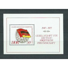 Alemania Oriental Hojas 1977 Yvert 42 ** Mnh Bandera