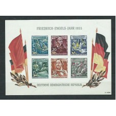 Alemania Oriental Hojas 1955 Yvert 7 ** Mnh Personajes