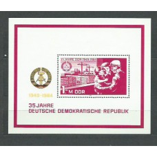 Alemania Oriental Hojas 1984 Yvert 76 ** Mnh