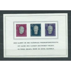 Alemania Oriental Hojas 1958 Yvert 9 ** Mnh Personajes