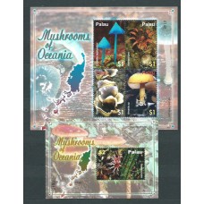 Palau - Correo 2007 Yvert 2279/82+H 201 ** Mnh Flora. Setas