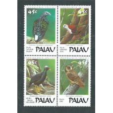 Palau - Correo 1989 Yvert 229/32 ** Mnh Fauna. Aves