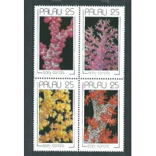 Palau - Correo 1989 Yvert 303/6 ** Mnh Fauna Marina. Corales