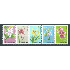 Palau - Correo 1990 Yvert 320/24 ** Mnh Flores. Orquideas