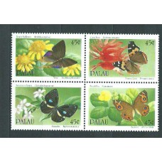 Palau - Correo 1990 Yvert 325/28 ** Mnh Fauna. Mariposas