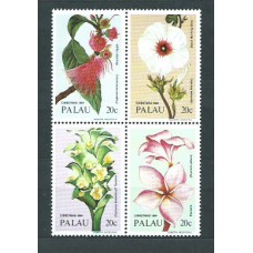 Palau - Correo 1984 Yvert 57/60 ** Mnh Navidad. Flores