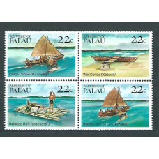 Palau - Correo 1985 Yvert 65/8 ** Mnh Barcos Locales