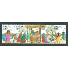 Palau - Correo 1995 Yvert 862/6 ** Mnh Navidad