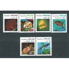 Palau - Correo 1983 Yvert 9/14 ** Mnh Fauna Marina