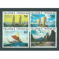 Polinesia - Correo Yvert 111/4 ** Mnh Barcos