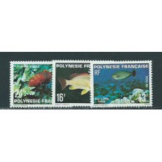 Polinesia - Correo Yvert 160/2 ** Mnh Fauna. Peces