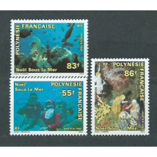 Polinesia - Correo Yvert 396/8 ** Mnh Navidad