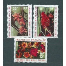 Polinesia - Correo Yvert 83/5 ** Mnh Flores