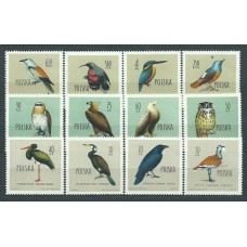 Polonia - Correo 1960 Yvert 1070/81 * Mh Fauna. Aves