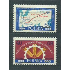 Polonia - Correo 1961 Yvert 1138/9 ** Mnh