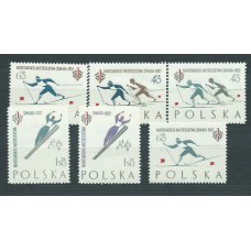 Polonia - Correo 1962 Yvert 1157/62 ** Mnh Deportes