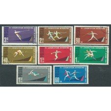 Polonia - Correo 1962 Yvert 1198/205 usado Deportes Atletismo