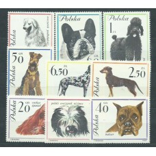 Polonia - Correo 1963 Yvert 1232/40 ** Mnh Fauna . Perros