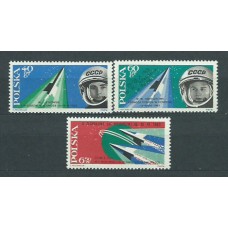 Polonia - Correo 1963 Yvert 1299/301 ** Mnh Astrofilatelia