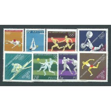 Polonia - Correo 1964 Yvert 1370/7 ** Mnh Juegos Olimpicos de Tokyo