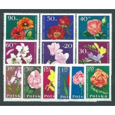 Polonia - Correo 1964 Yvert 1394/405 ** Mnh Flores