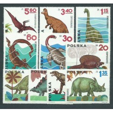 Polonia - Correo 1965 Yvert 1423/32 ** Mnh Fauna  Dinosaurios