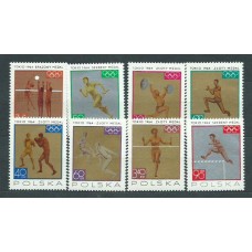 Polonia - Correo 1965 Yvert 1472/9 ** Mnh Deportes